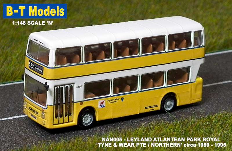 Available To Order – Leyland Atlantean PR - Tyne & Wear PTE 1:148 B-T Models Model (BTO NAN005)
