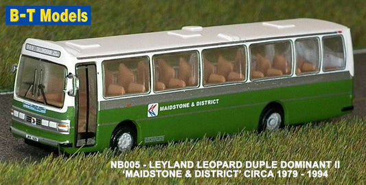 Available To Order – Duple Dominant II Coach - Maidstone & Dist 1:148 B-T Models Model (BTO NB005)