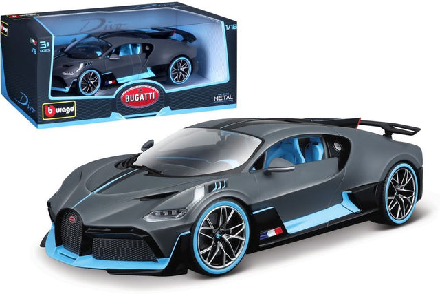 Available To Order – Bugatti Divo Blue / Black 1:18 (BUR 11045K)