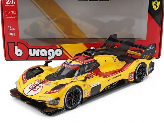 Available To Order – Ferrari 499P 3.0L Turbo V6 AF Corse #83 Winner 24h Le Mans 2025 Kubica/Hanson/Ye 1:18 (BUR 16308)