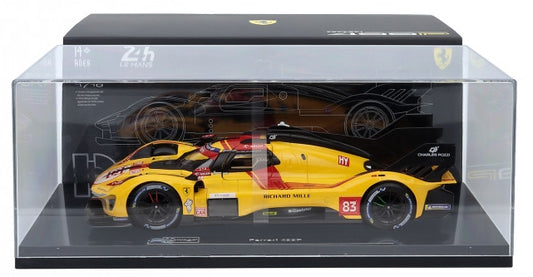 Available To Order – Ferrari 499P 3.0L Turbo #83 Winner 24h Le Mans 2025 Kubica/Hanson/Ye w/Case 1:18 (BUR 16316-83-VET)