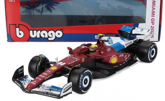 Available To Order – Ferrari F1 SF-25 Team Scuderia Ferrari #44 Miami GP 2025 Lewis Hamilton 1:18 (BUR 16816-44-MIAMI)