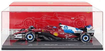 Available To Order – Ferrari F1 SF-25 Team Scuderia Ferrari #16 Miami GP 2025 Charles Leclerc w/Case 1:18 (BUR 16822-16-MIAMI)