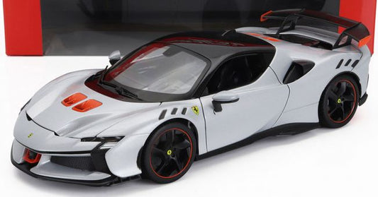 Available To Order – Ferrari SF90XX Stradale 2024 Silver(16020) (16020) 1:18 (BUR 1802013)