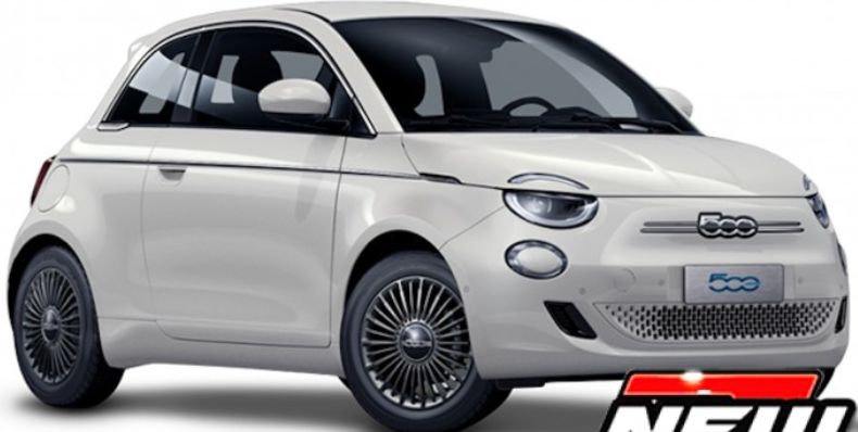 Fiat 500e White 1:24 Bburago Model