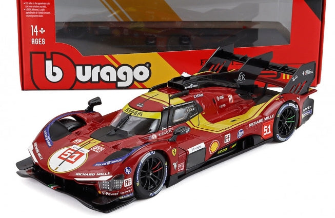 Available To Order – Ferrari 499P 3.0L Turbo V6 AF Corse #51 3rd 24h Le Mans 25 Guidi/Calado/Giovinazzi 1:24 (BUR 26317)