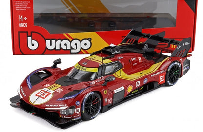Available To Order – Ferrari 499P 3.0L Turbo V6 AF Corse #51 3rd 24h Le Mans 25 Guidi/Calado/Giovinazzi 1:24 (BUR 26317)