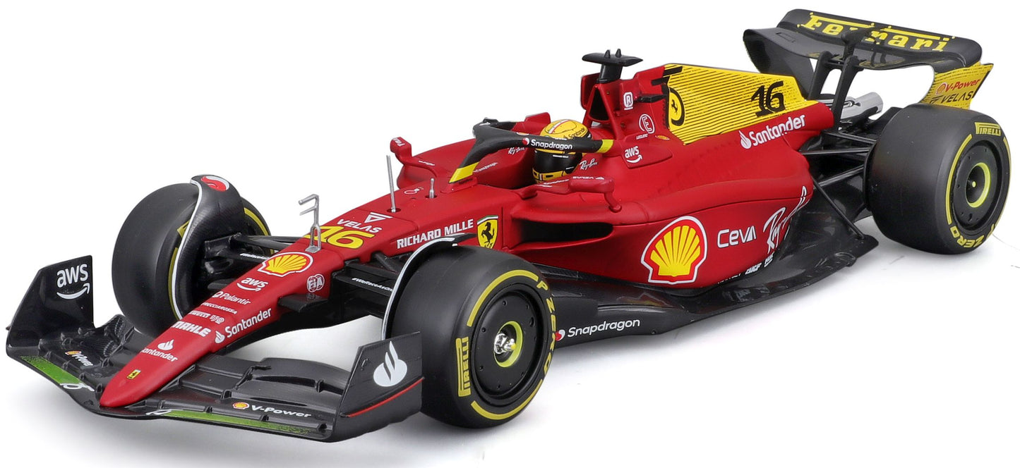 Available To Order – Ferrari F1-75 #16 Charles Leclerc 2022 Monza Livery 75th Anniversary 1:24 (BUR 26806L)