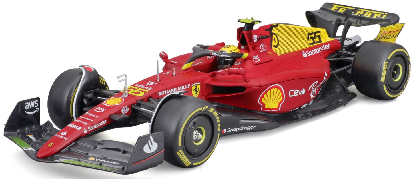Available To Order – Ferrari F1-75 Monza 75th Anniversary 2022 #55 Carlos Sainz 1:24 (BUR 26806S)