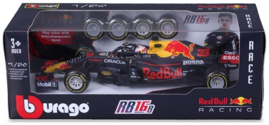 Available to Order – Red Bull Tyre Changing Racing Car (2021) #33 Verstappen Playset 1:24 (BUR 28015V)