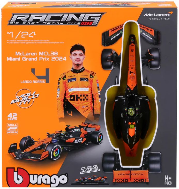 Available to Order – McLaren MCL38 F1 2024 Norris Kit 1:24 (BUR 28504)