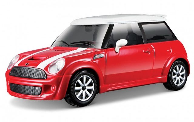 Available To Order – Mini Cooper S - Red/White 1:43 Bburago Model (BUR 30257R)