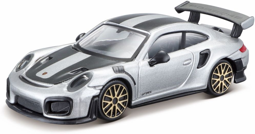 Porsche 911 Gt2 Rs `Street Fire silver 1:43 Bburago Model