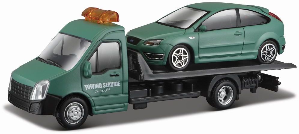 Available To Order – Breakdown flatbed with Ford Focus 1:43 Bburago Model (BUR 31404)