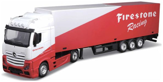 Mercedes Benz Actros Gigaspace Firestone Racing 1:43 Bburago Model