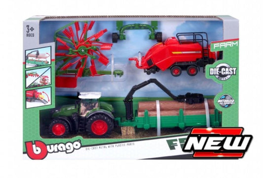 Fendt 1050 Vario Motorized w/Whirl Rake/ Baler Lifter/Tree Forwarder 10CM – diecast model