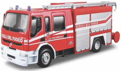 Renault Premium Fire Tender Vigili Del Fuoco (Italy) 1:50 Bburago Model