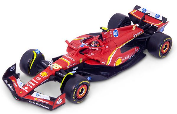 Available To Order – Ferrari SF-24 F1 2024 Sainz w/Helmet Showcase 1:43 (BUR 36843S)