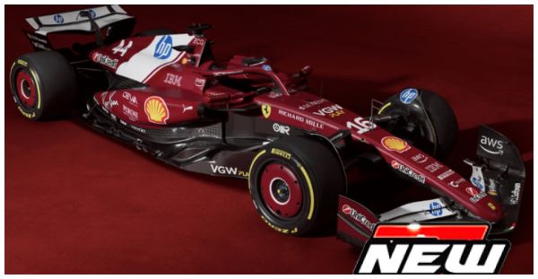 Ferrari SF-25 #16 Charles Leclerc Season Car 2025 w/Helmet 1:43 Bburago Model