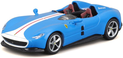 Ferrari Monza SP2 Convertible Light Blue White nose and centre stripe 1:43 – diecast model
