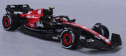 Available To Order – Alfa Romeo F1 Team Orlen C43 #24 Zhou Guanyu - W/Case + Figure 1:43 (BUR 38086G)