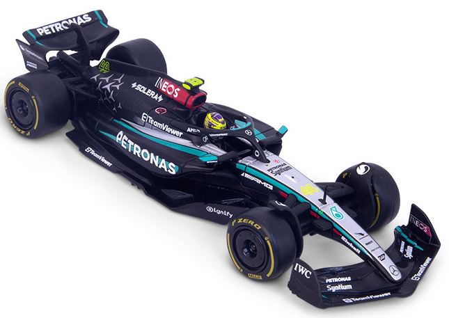 Available to Order – Mercedes AMG W15 2024 Hamilton w/Helmet Case 1:43 (BUR 38209H)