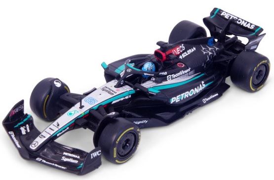 Available to Order – Mercedes AMG W15 F1 2024 Russell w/Helmet Cased 1:43 (BUR 38209R)