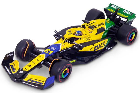 Available to Order – McLaren MCL38 F1 2024 Piastri Senna Livery w/Helmet - Cased 1:43 (BUR 38215PS)