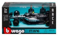 Available To Order – Mercedes Benz AMG W16 #12 Andrea Kimi Antonelli 2025 1:43 Bburago Model (BUR 38237A)