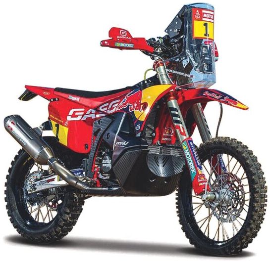Available to Order – Gasgas RX450F #1 Dakar Rally 2023 1:18 Bburago Model (BUR 51091)
