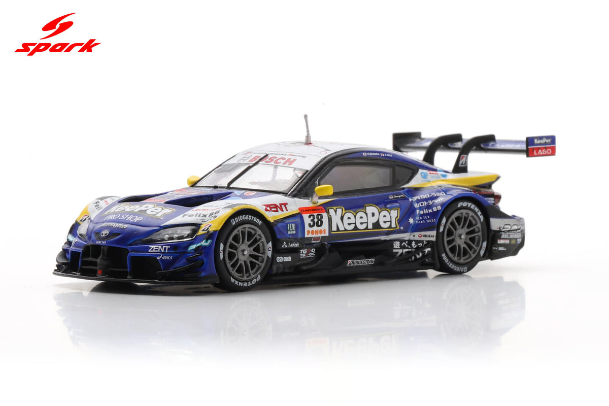 KeePer Cerumo GR Supra TGR Team KeePer Cerumo #38 GT500 Super GT 2025 Ishiura/Oyu 1:64 Spark Model (view 7)