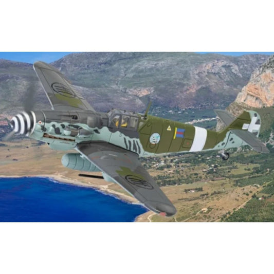 THIS ITEM IS AVAILABLE TO ORDER FROM OUR SUPPLIER - 1:72 CORGI CA27112 MESSERSCHMITT ME109G-6 (TROP), MAGGIORE ANTONIO VIZZOTTO, REGIA AERONAUTICA, 150 GRUPPO, SICILY, JULY 1943