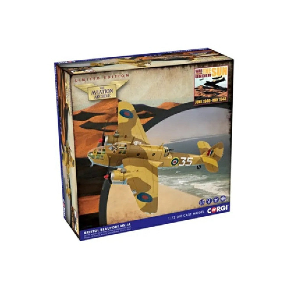 Available To Order – CA28903 - 1:72 Bristol Beaufort Mkia, EK979 35, Middle East Check And Conversion Unit, Raf, Egypt 1944 CORGI Model (CA28903)
