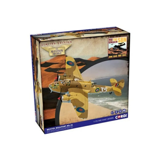 Available To Order – CA28903 - 1:72 Bristol Beaufort Mkia, EK979 35, Middle East Check And Conversion Unit, Raf, Egypt 1944 CORGI Model (CA28903)