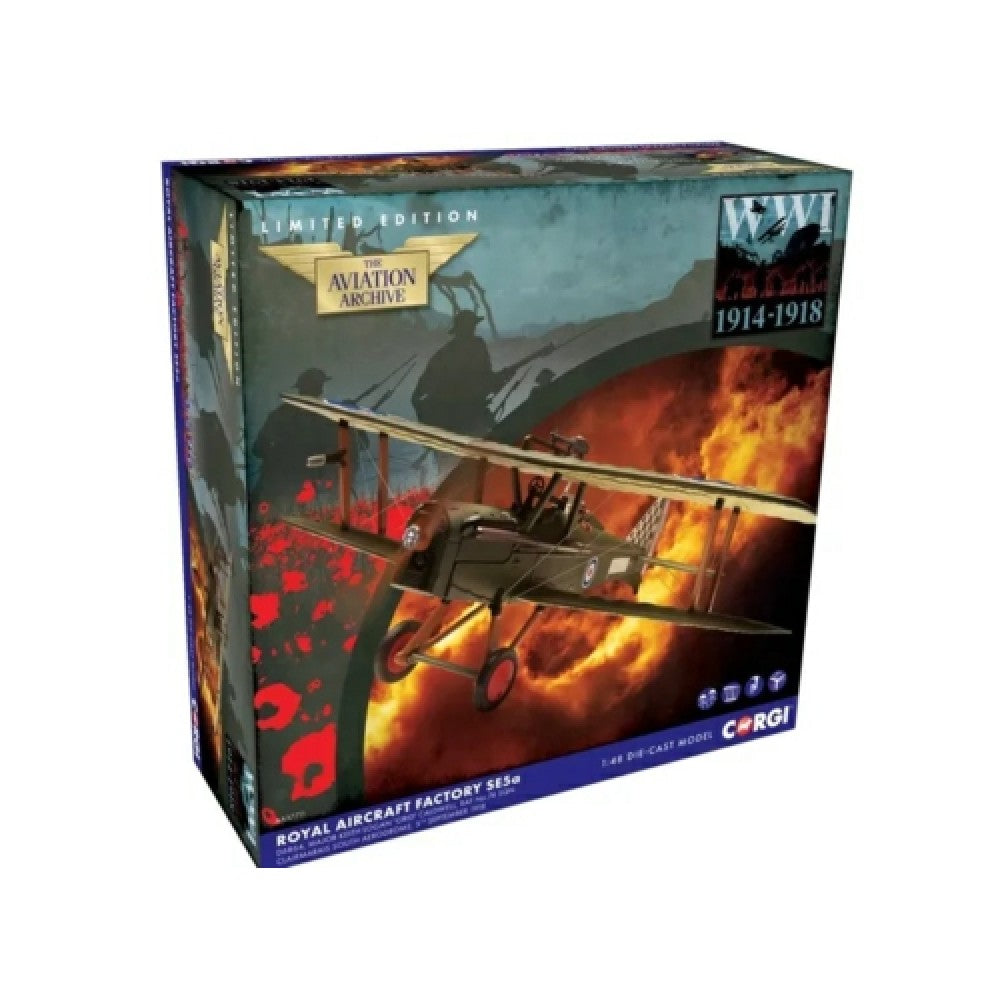 THIS ITEM IS AVAILABLE TO ORDER FROM OUR SUPPLIER - 1:72 CORGI CA37711 SE5A, MAJ. KEITH LOGAN CALDWELL, RAF NO 74SQN, CLAIRMAR