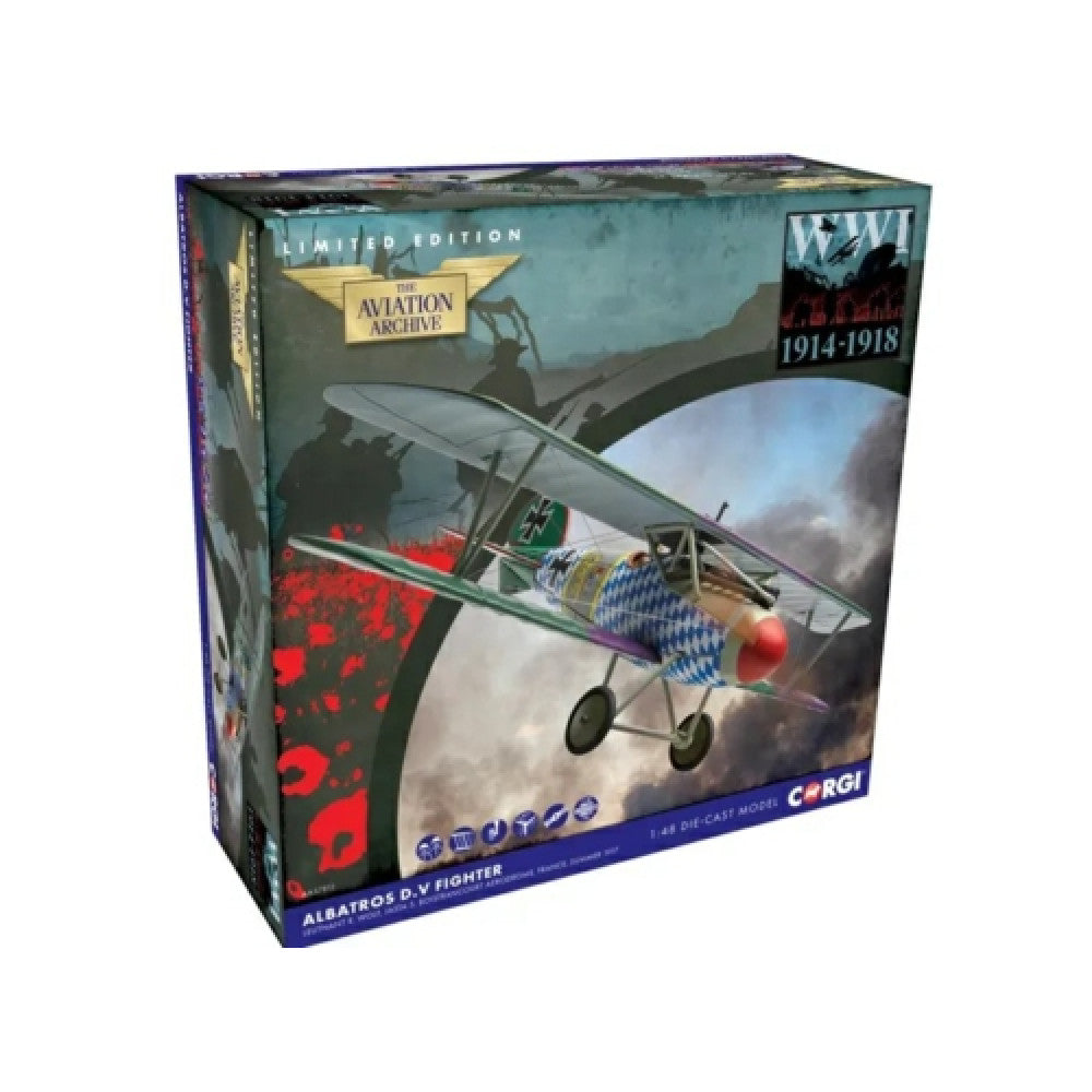Available To Order – CA37812 - 1:72 Albatros D.v, Ltn.d.r Wolf, Jasta 5, July 1917 CORGI Model (CA37812)