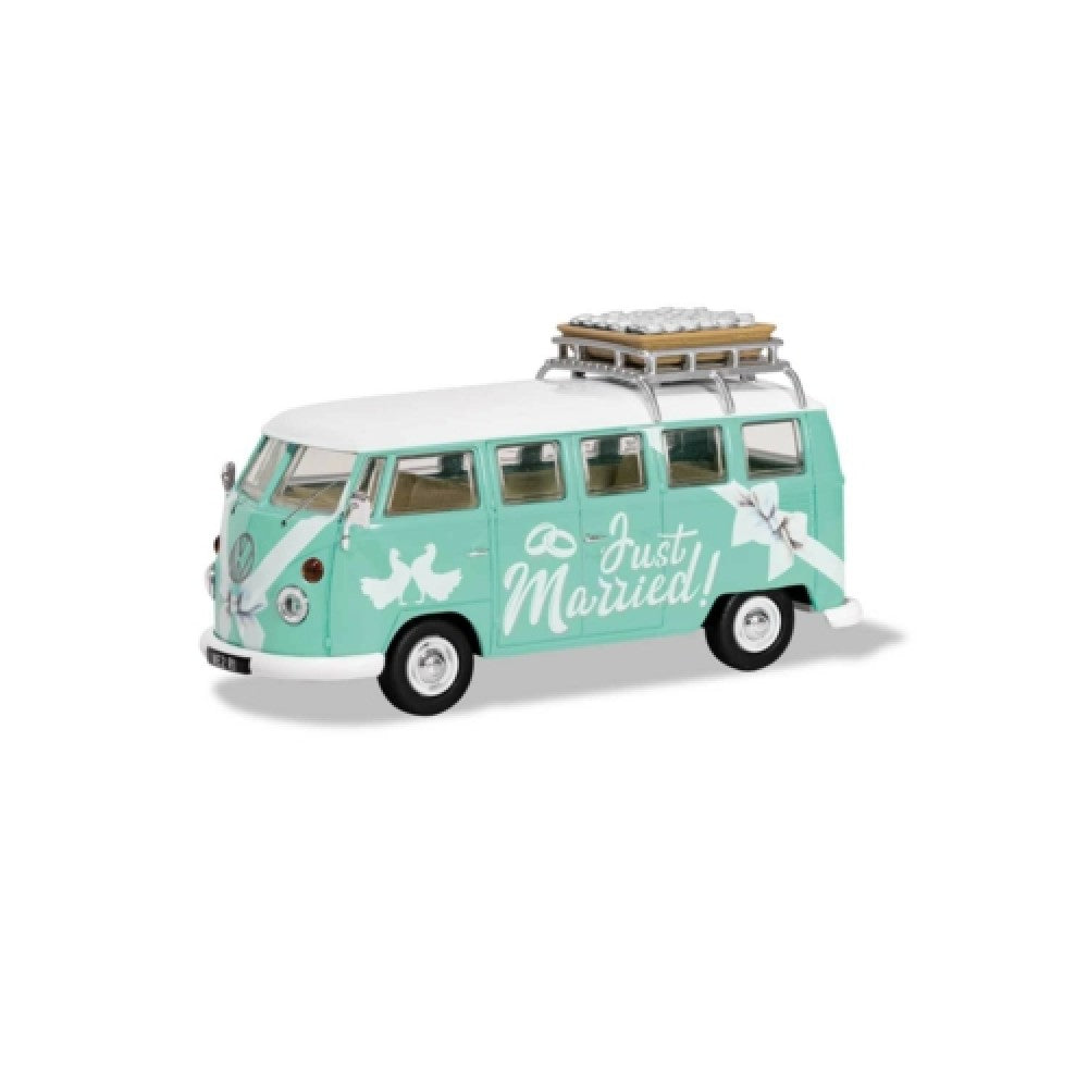 THIS ITEM IS AVAILABLE TO ORDER FROM OUR SUPPLIER - 1:43 CORGI CC02737 VOLKSWAGEN CAMPERVAN JUST MARRIED