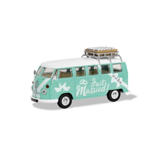 THIS ITEM IS AVAILABLE TO ORDER FROM OUR SUPPLIER - 1:43 CORGI CC02737 VOLKSWAGEN CAMPERVAN JUST MARRIED