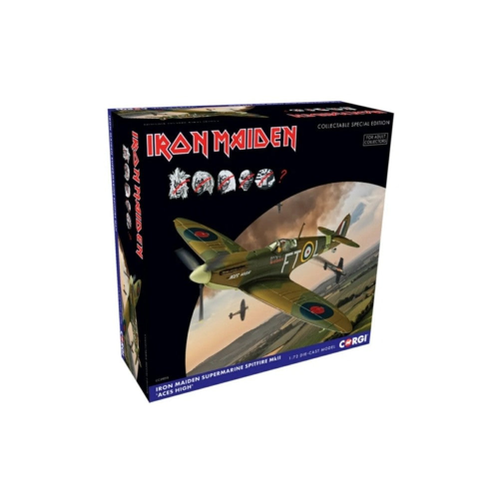 Available to Order – Iron Maiden - Supermarine Spitfire MK II Aces High 1:72 Corgi Model (CC39215)