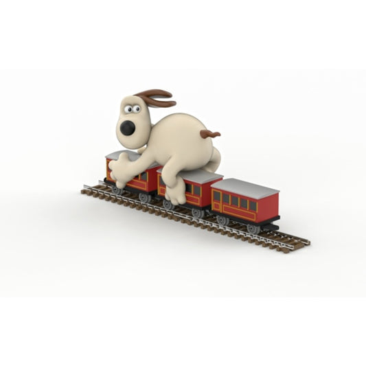 THIS ITEM IS AVAILABLE TO ORDER FROM OUR SUPPLIER - CORGI CC80603 WALLACE AND GROMIT - THE WRONG TROUSERS - GROMIT AND COACHES