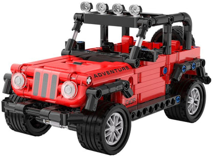Available To Order – Adventure Off-Roader Pull Back Brick Builder Red (317pcs) 1:18 (CDA C52027W)