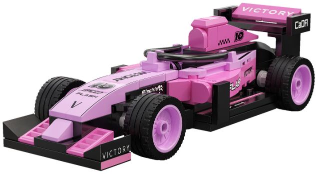 Available To Order – Pink Circuit Racing Car Brick Builder (123 pcs) 1:32 (CDA C55067W)