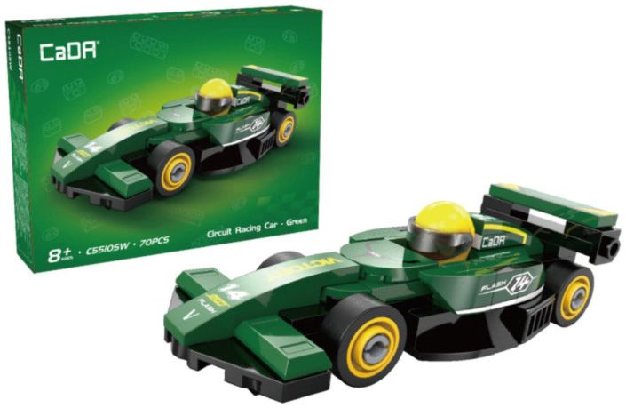 Available To Order – Mini Green Circuit Racing Car Brick Builder (70 pcs) 1:50 (CDA C55105W)