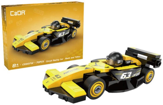 Available To Order – Mini Yellow Circuit Racing Car Brick Builder (70 pcs) 1:50 (CDA C55107W)