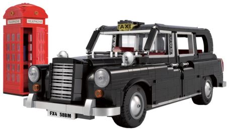 Available To Order – London Taxi and Telephone Box w/RC Function Brick Builder (1871 pcs) (CDA C62004W)