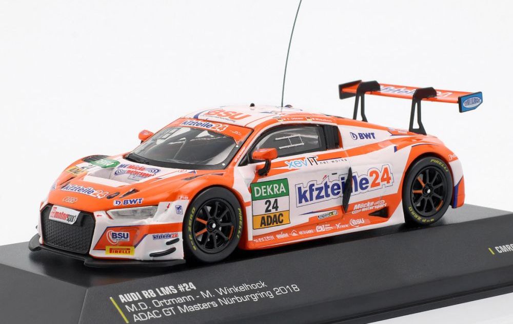 Audi R8 LMS #24 ADAC GT Masters Nurburgring 2018 Ortmann/Winkelhock 1:43 – diecast model