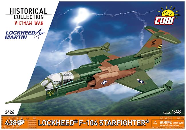 Available to Order – Lockheed F-104 Starfighter Vietnam War (430 pcs) 1:48 (COB 2426)