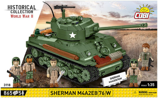 Available to Order – Sherman M4A2E8(76) WWII (880 pcs) (COB 3118)