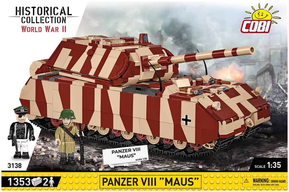 Available to Order – Panzer VIII Maus WWII (1342 pcs) (COB 3138)