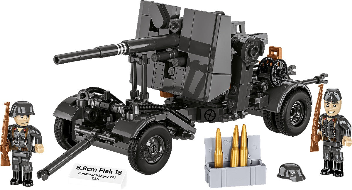 Available To Order – 8.8 cm Flak 18 with Carriage (357 Pcs) (COB 3140)